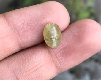 Natural Cats Eye Chrysoberyl Cats Eye 4 cts 10.5X8X5 mm- Earth Mined Loose Gemstone Chrysoberyl Loose Gemstone For Jewelry Makings