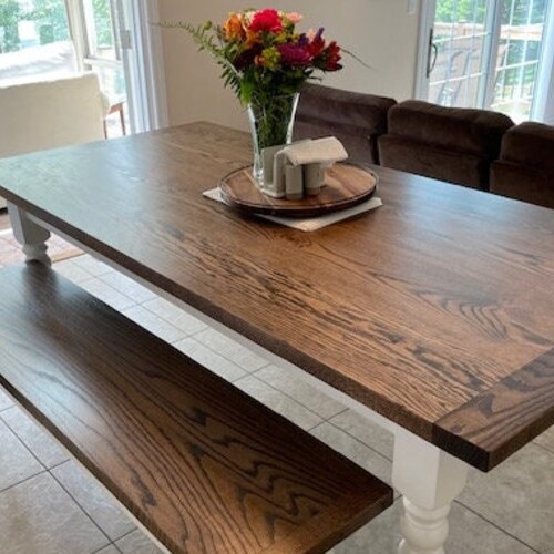 Amish Made Farmhouse Dining / Kitchen Table Lancaster County Etsy