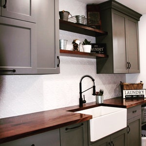 Kitchen Countertops, Custom Butcher Block Black Walnut Wood Tops, Custom And Made To Order Butcher Block Tops, Amish Made