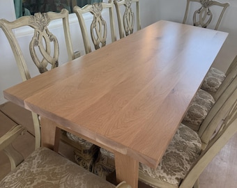 Handmade Hardwood Farmhouse Dining Table: Amish Crafted