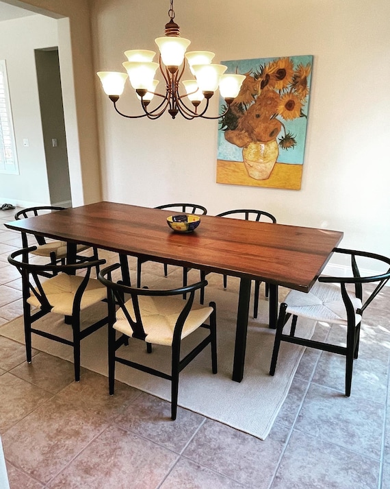 Etsy walnut cheap dining table