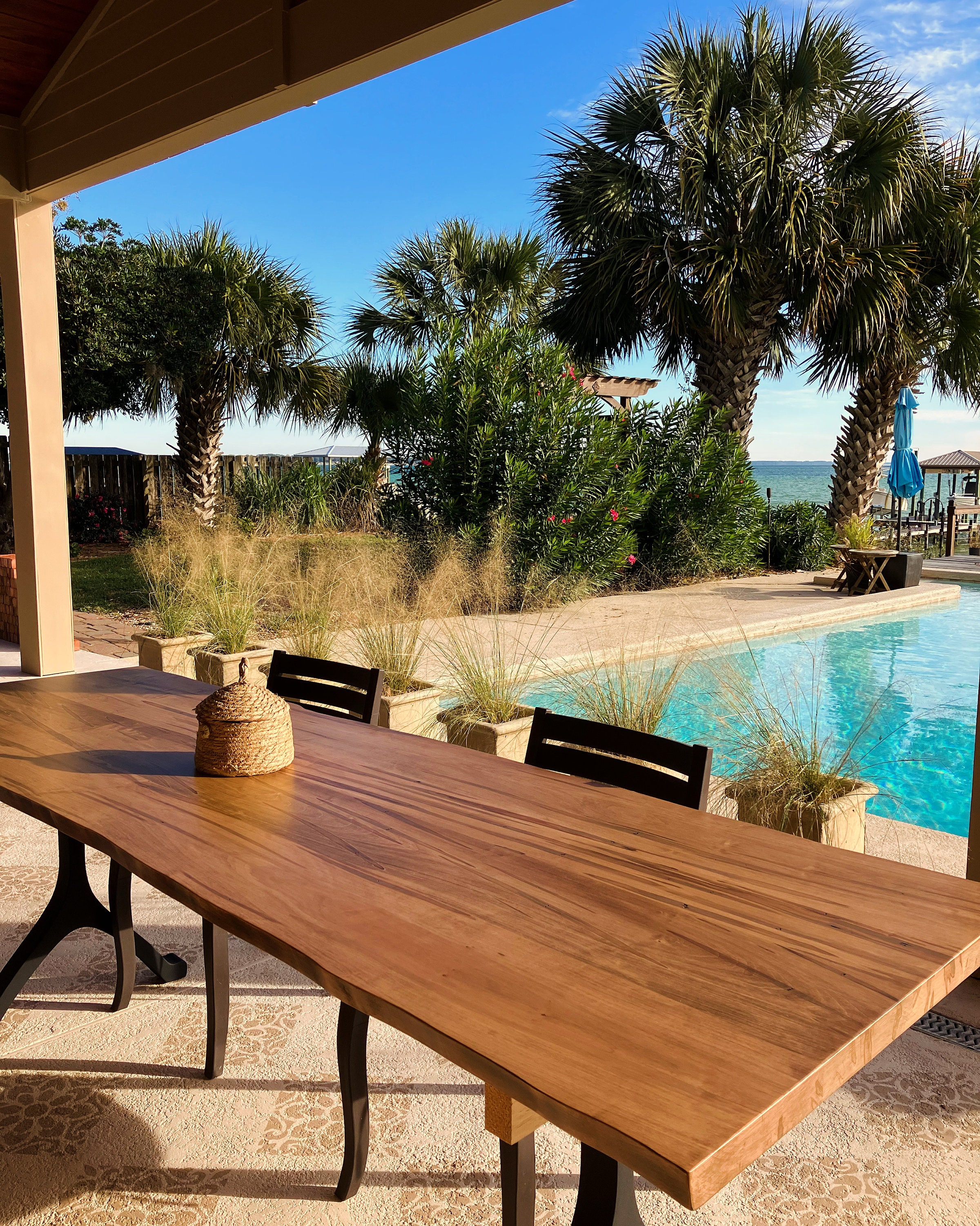 Amish Crafted Wormy Maple Live Edge Dining Table: Metal Base - Etsy