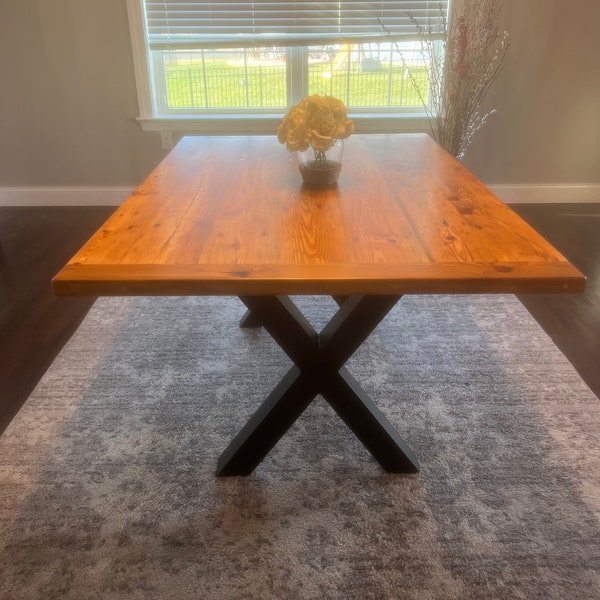 Reclaimed Wood Dining Table Etsy