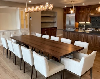 Black Walnut Dining Table: Amish Handcrafted, Sustainable Hardwood