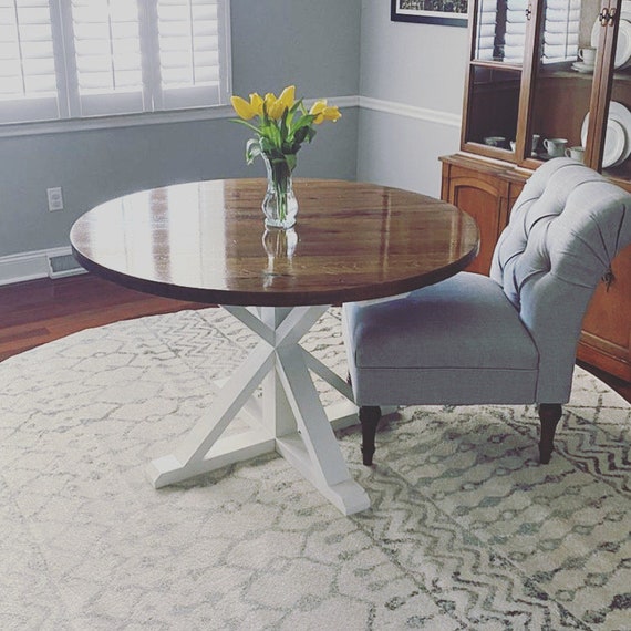 Farm style 2024 round dining table