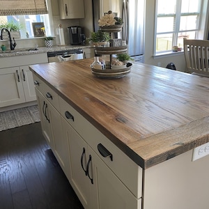 Amish Made Butcher Block Kitchen Island Tops, Thick Wood Tops, Custom Made To Order - Custom Sizes Available - Tops Only (Base Not Included)