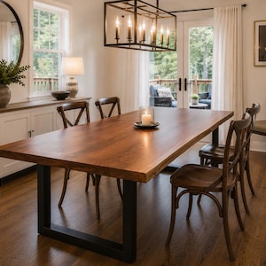 Black Walnut Dining Table: Amish Handcrafted, Sustainable Hardwood image 2