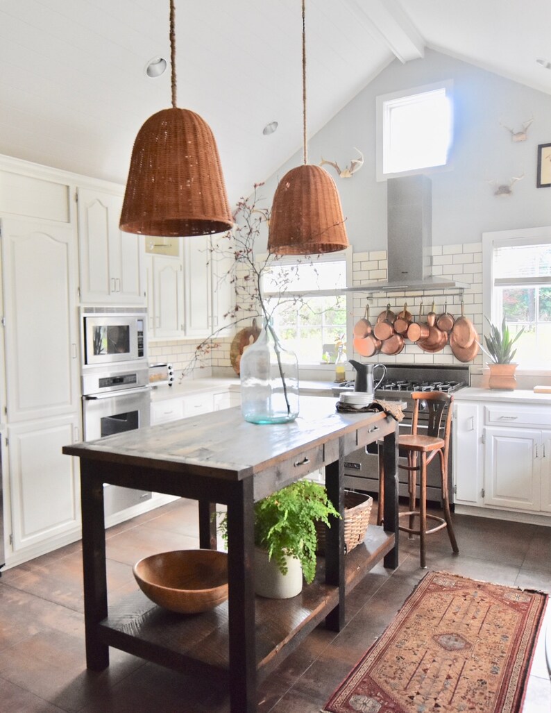 Amish Crafted Custom Kitchen Islands Solid Hard Wood Islands Etsy