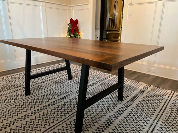 Large black deals dining room table