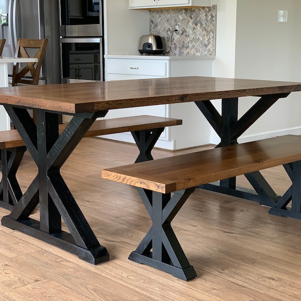 Farmhouse Dining Table Set Etsy