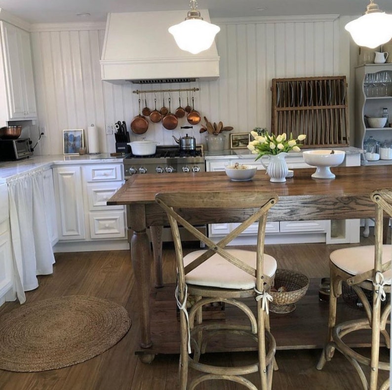 Custom Kitchen Islands Amish Crafted Handmade Solid Hard Etsy