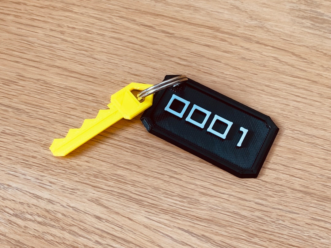 Roblox Doors Inspired Room Key Toy / Keyring / Keychain / Bag Zip Tag ...