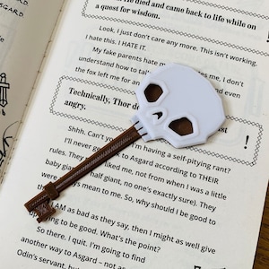 Roblox Doors Game Inspired Skeleton Key Bookmark 3D Printed image 1
