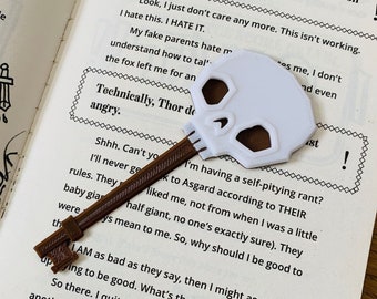 Roblox Doors Game Inspired Skeleton Key Bookmark - 3D Printed