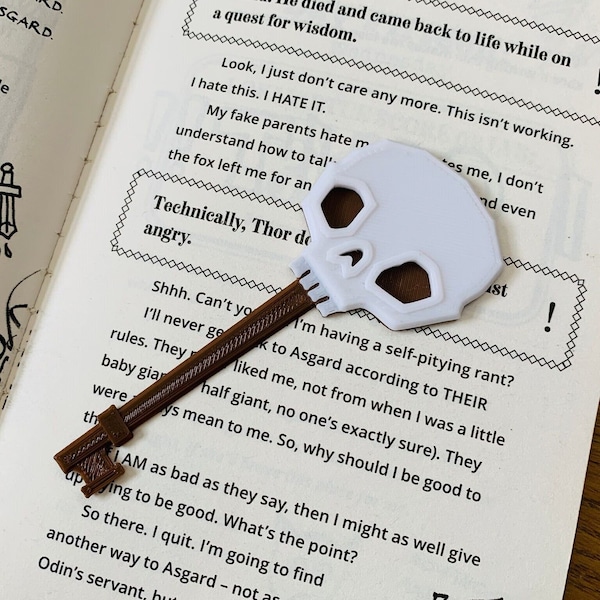 Roblox Doors Game Inspired Skeleton Key Bookmark - 3D Printed