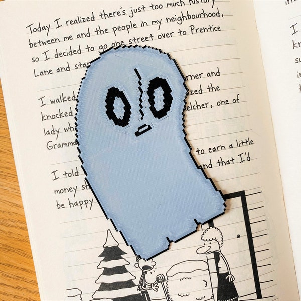 Undertale Inspired Napstablook Bookmark - 3D Printed - Gamer Kid Gift Party Favour Favor