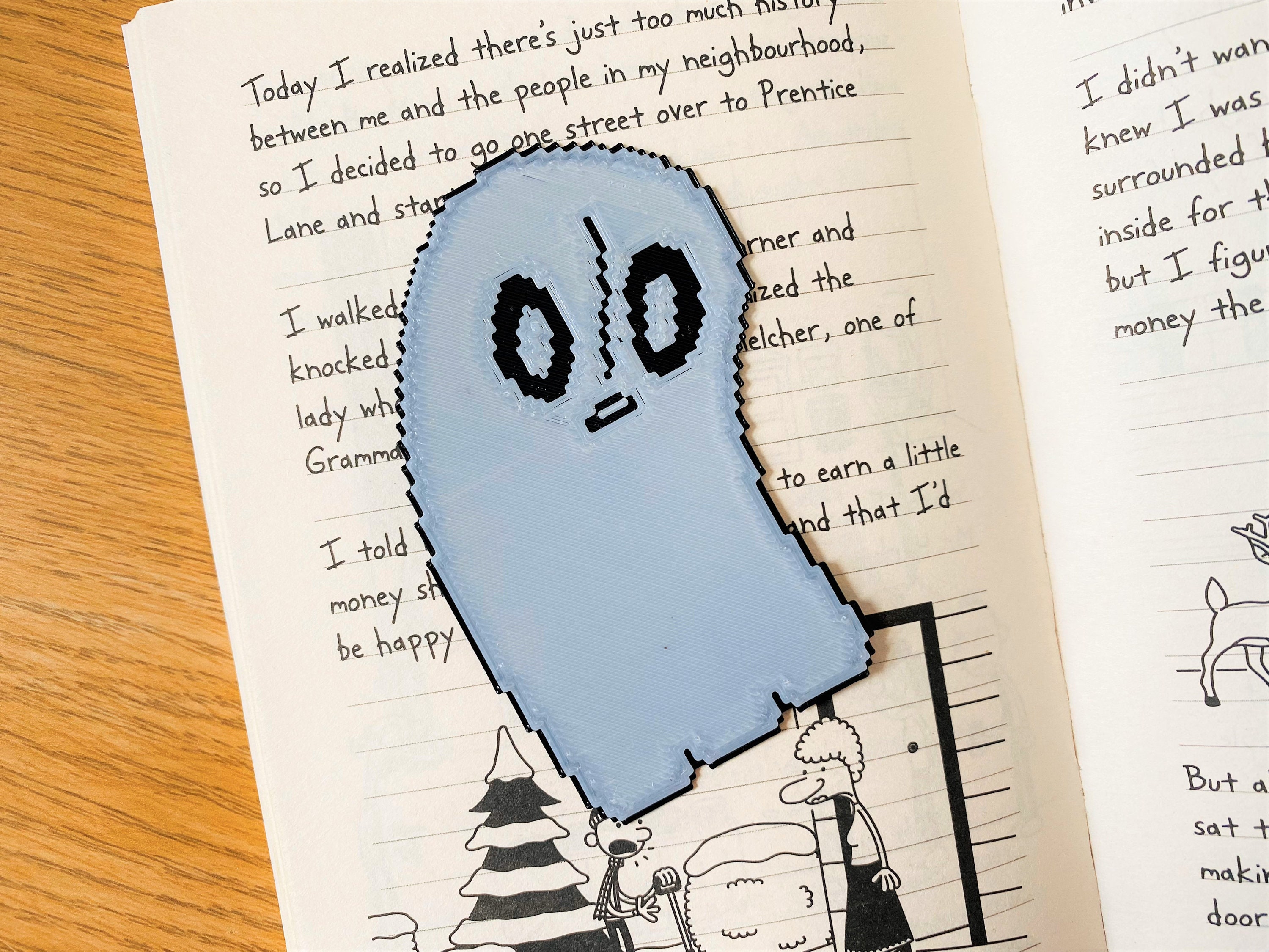 Undertale にインスパイアされた Napstablook ブックマーク - 3D