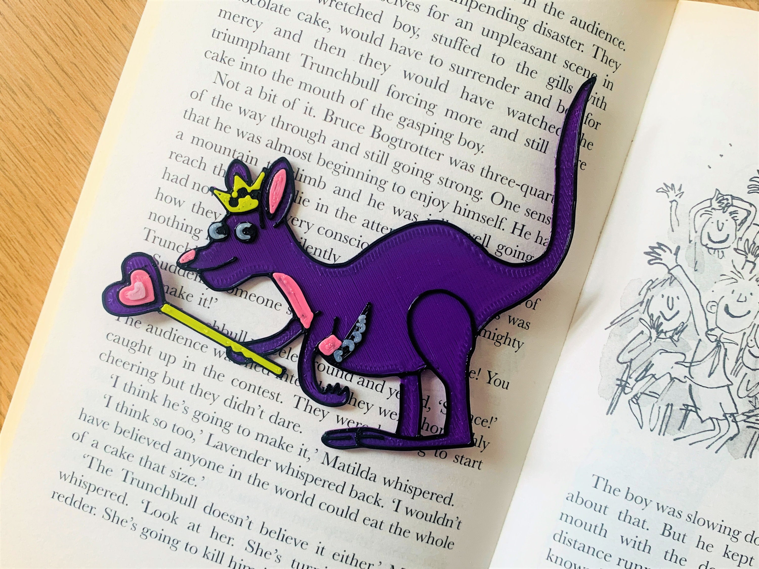 Garten of Banban Inspired Queen Bouncelia Bookmark - 3D Printed