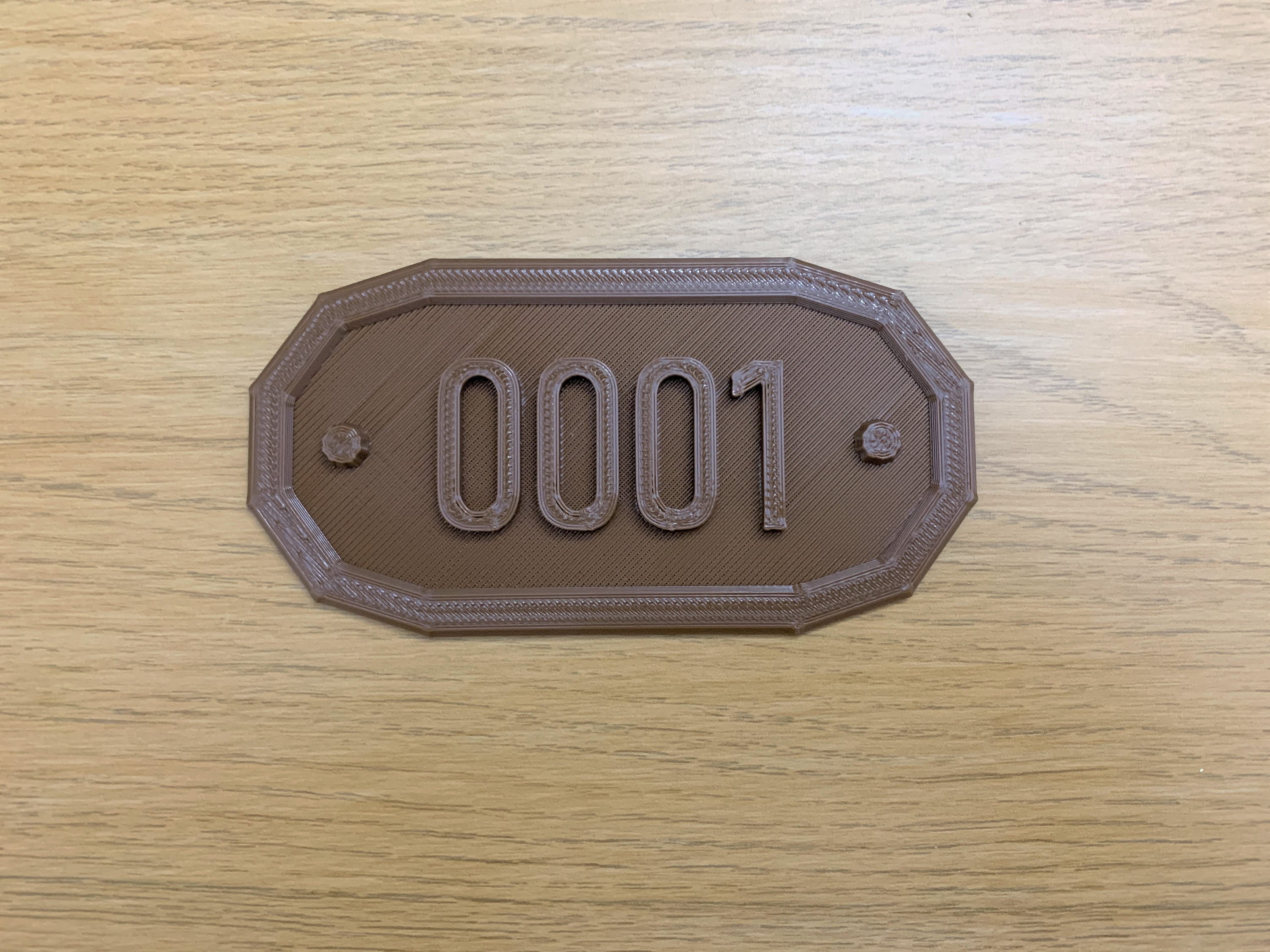 Roblox Doors Inspired Room Number Door Plaque - 3D Printed