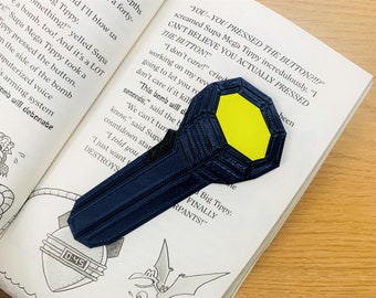 Marcapáginas con linterna inspirado en las puertas de Roblox (impreso en 3D)