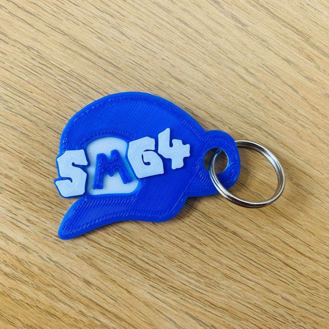 SMG4 Inspired Keyring / Bag Zip Tag - 3D Printed - Gamer Kid