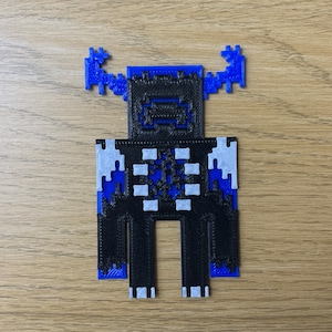 Minecraft Warden Boss inspiriert Lesezeichen - 3D gedruckt - Gamer Kid Geschenk Mitbringsel Gunst