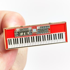 Nord Electro 6 Vintage Keyboard Digital Synthesizer Piano Enamel Lapel Pin Badge - gift for analog musicians, music producers, pianists