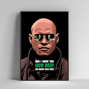Matrix Movie Poster with Quote