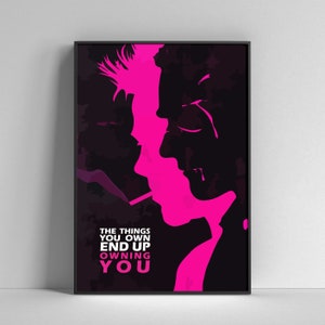 Fight Club Movie Poster with Quote
