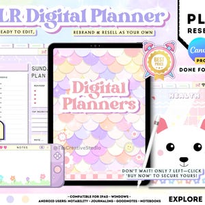 Ultimate Done For You PLR Digital Planner | 2025 Undated | Canva Template | Earn Passive Income With Private Label Rights Digital Products