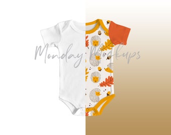 Romper Mockup, Baby Mockup, Realistic Mockup for baby, Customizable Mockup for kids, Clothing mockup, Photoshop Mockup, Mockups