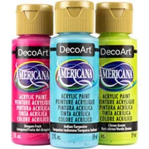 Americana Acrylic Paint Set 12 Piece Acrylic Paint Art Set 