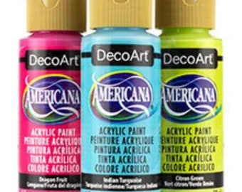 DecoArt Americana Acrylic Paint | 2 fluid ounces | Water-Based | Variety of Colors | Art Craft Paint