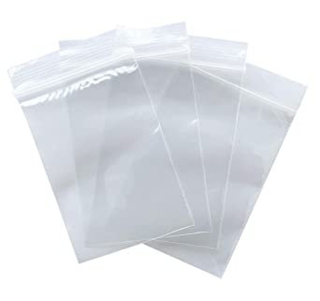 2x3 Plastic Zip Top Bags White Block (Pack of 100), small ziplock bags for  jewelry