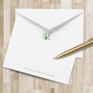 Monogram Stationery Set | Monogram Stationary | Custom Notecards | Couples Gift | Wedding Gift | Engagement Gift | Wedding Thank You Notes