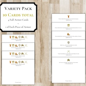 Armor of God Stationery Set | Christian Stationary | Religious Gift | Pastor Gift | Personalized Bible Scripture Verse Stationery