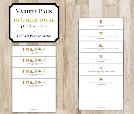 Armor of God Stationery Set | Christian Stationary | Religious Gift | Pastor Gift | Personalized Bible Scripture Verse Stationery