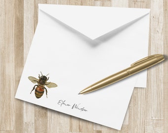 Papelería de abejas / Papelería de abejas / Papelería personalizada / Tarjetas de abejas personalizadas / Tarjetas de abejas