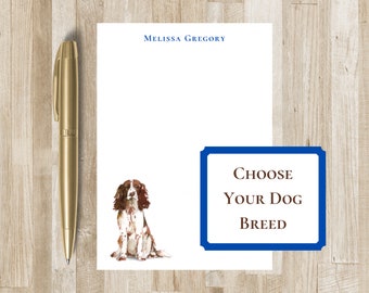 Personalized Dog Notepad | Dog Lover Gift | Customize with Dog of your Choice & Name | Customize with Multiple Dogs