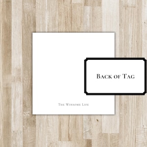 Monogram Gift Tags and Stickers | Custom Family Gift Tags | Personalized Monogram Gift Tags | Preppy Gift Tags for Couples | Christmas Tags image 10