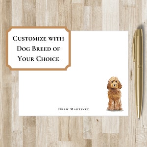 Custom Dog Stationery / Stationary | Choose your dog breed | Custom Canine Notecards | Dog Lover Gift | Ability to add multiple dogs