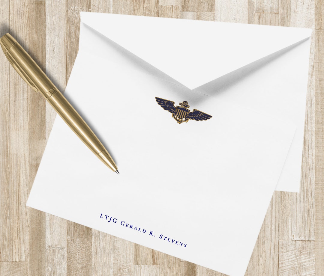 Naval Air Wings Stationery / Stationary Naval Officer Gift Etsy