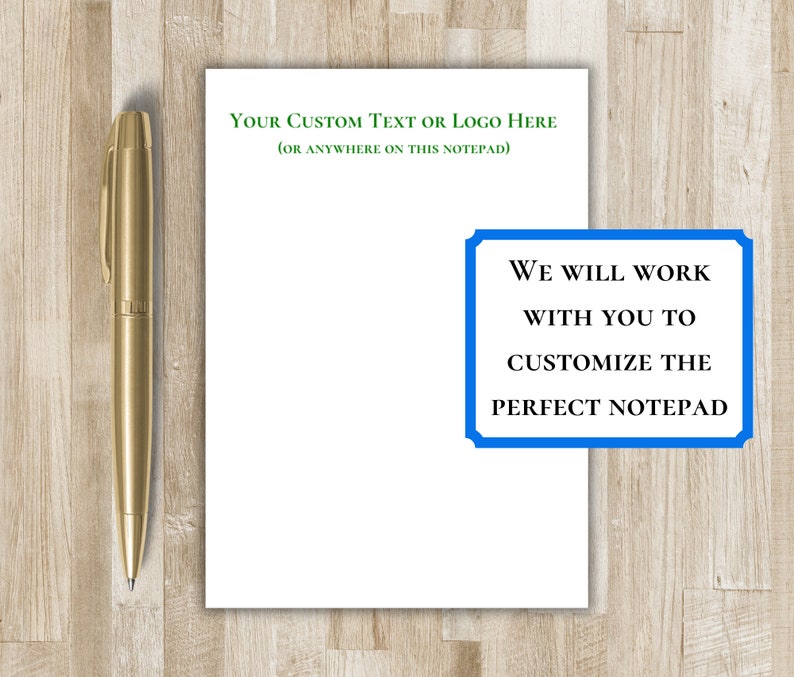 Custom Notepad | Customize With Text / Logo / Graphics of Your Choice ...