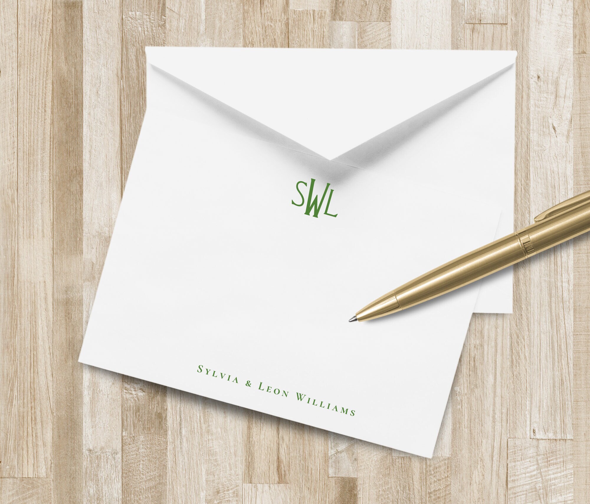 Monogram Stationery Set | Elegant Monogram Stationary | Custom ...