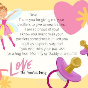 Pacifier Fairy Note