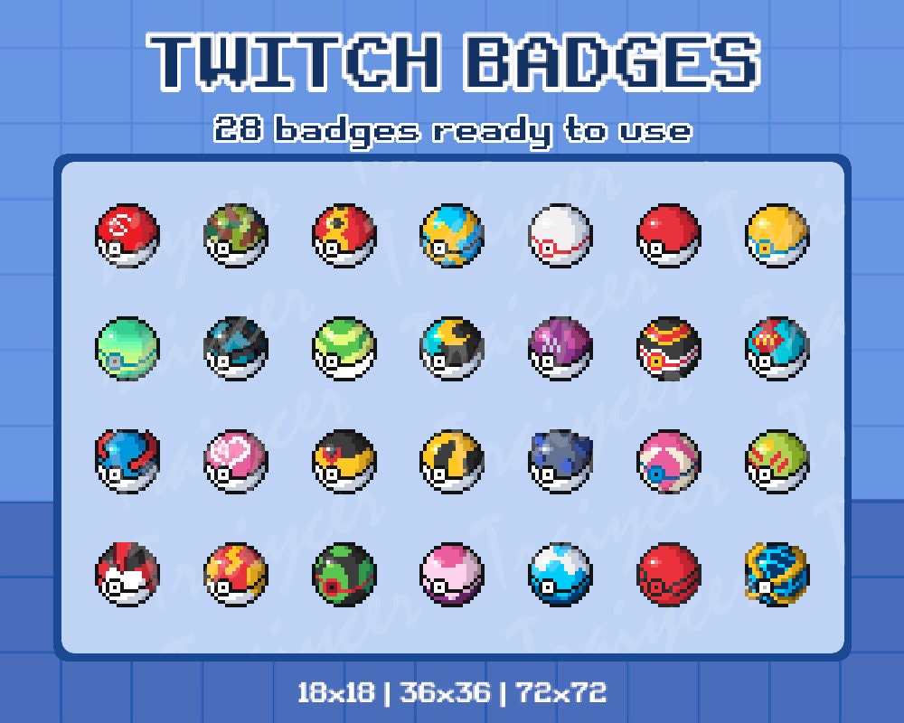 Poki Ball Sub Badges IPokeballsI Twitch Sub Badges -  Portugal