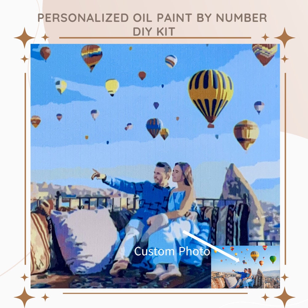 Custom Paint by Number Personalized Paint by Number Kit Adult