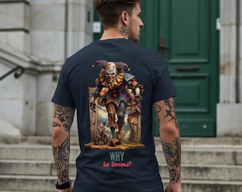 Camiseta gótica de Halloween de payaso malvado: estilo película de terror, diseño vibrante