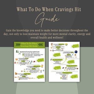 Stop Sugar Cravings|What To Do When Cravings Hit|Emotional Eating Help|Mindful Eating|Digital Download