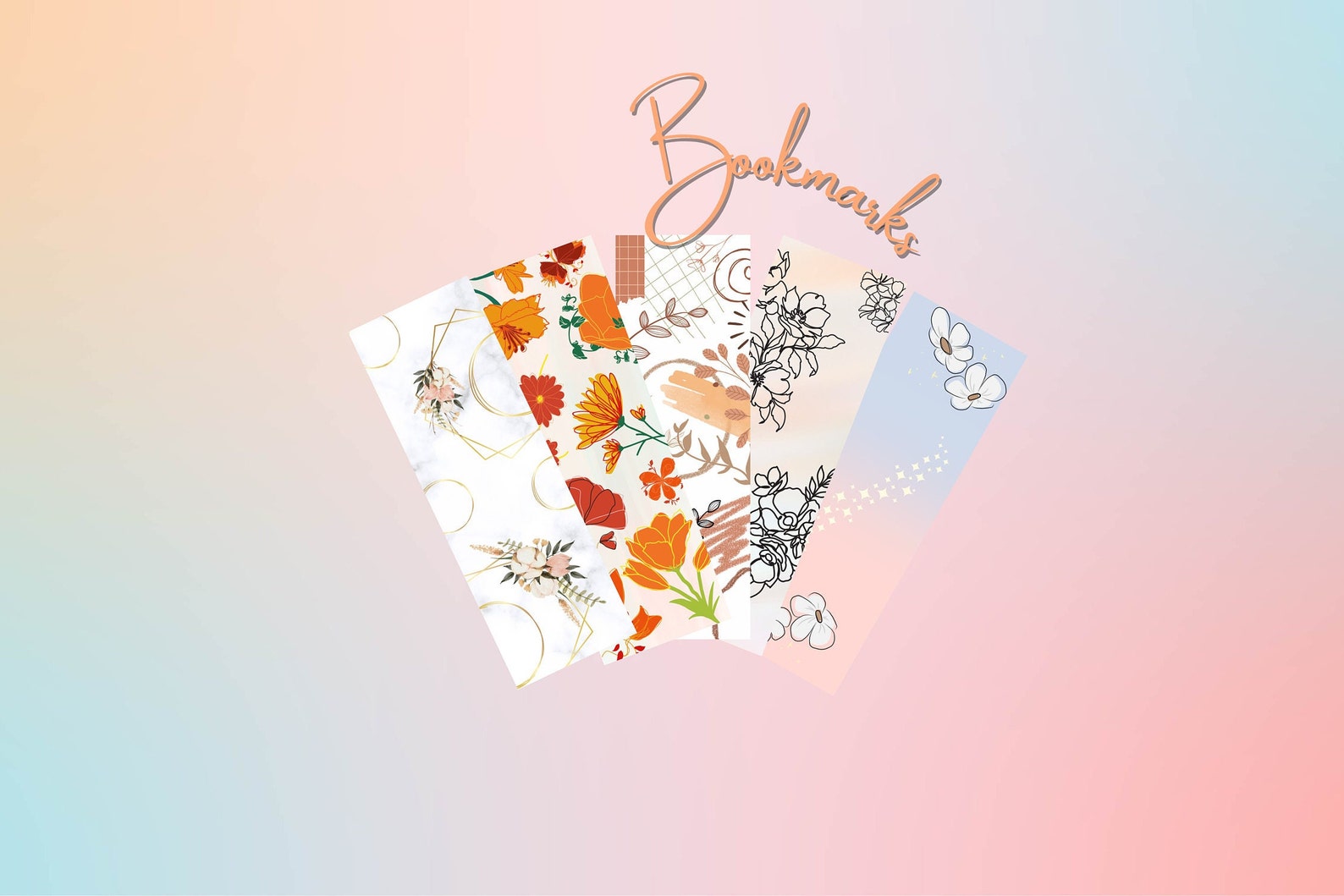 Printable Bookmarks Template Bookmarks Canva Design Canva - Etsy